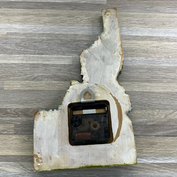 VTG Idaho Golf Clock Handmade In USA Quartz Wall Clock 10” Untested - 2O651 - Picture 5 of 5